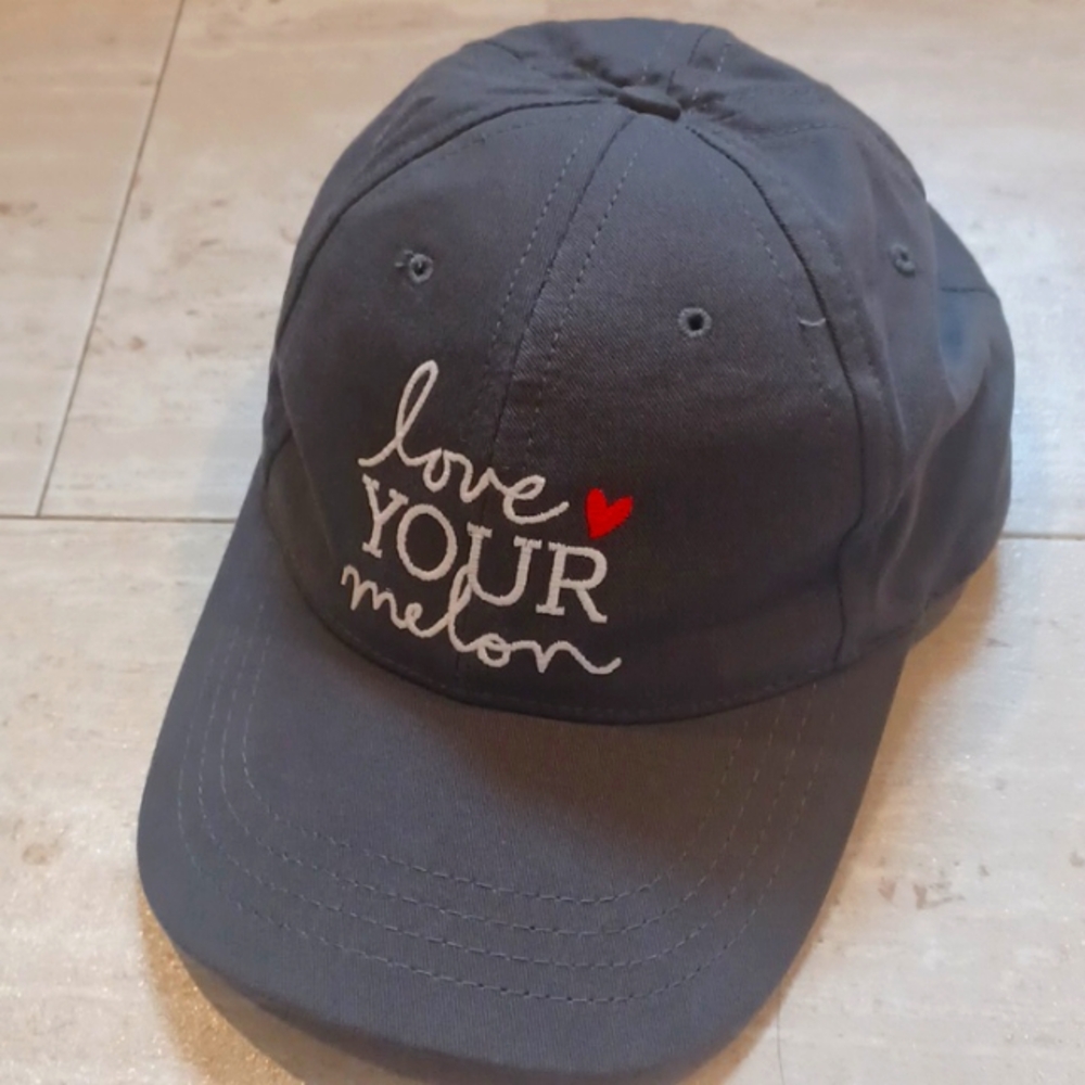 Love Your Melon Charcoal Gray Embroidered Adjustable Hat